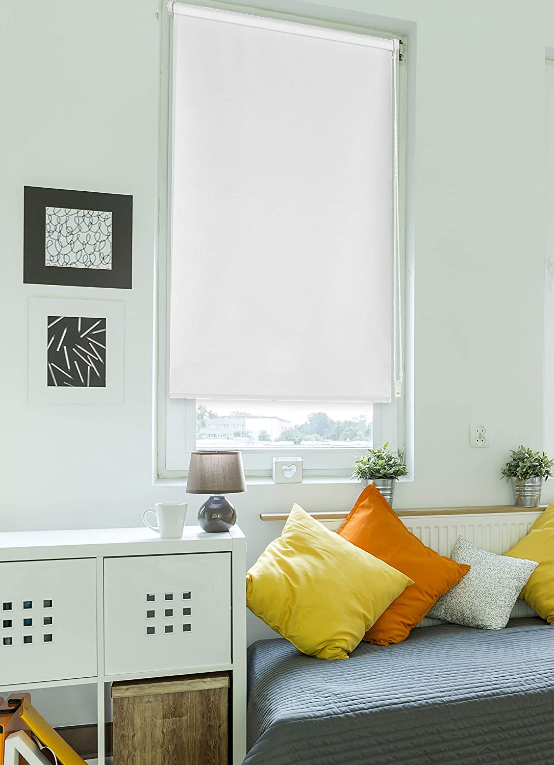 100%Blackout Roller Blinds Commercial Quality 60~210cm(W) 210/280cm(D) 6Colors