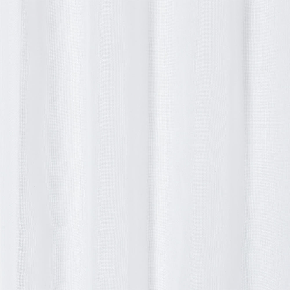 Linen Semi Sheer Curtains Tie Top  Drapes 200/213/240cm Drop 1 Panel