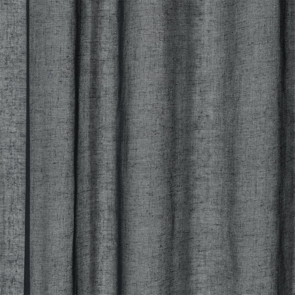 Linen Semi Sheer Curtains Tie Top  Drapes 200/213/240cm Drop 1 Panel