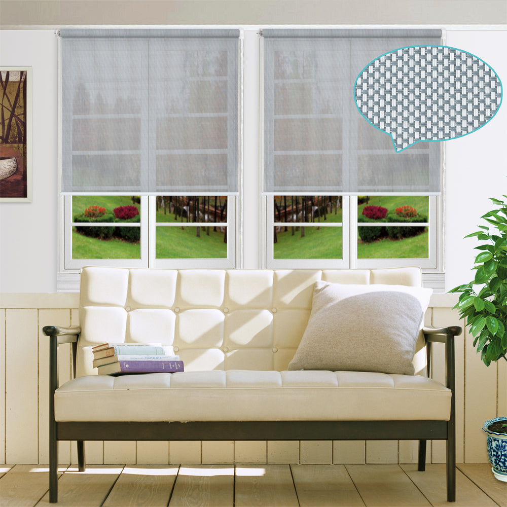 Custom Size Sunscreen Roller Blinds Sun Shade Light Filtering Made to Measure