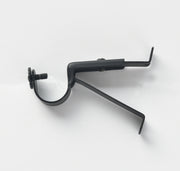 Curtain Rod Holder Metal Curtain Rod Bracket 1Pcs/Bag Silver and Black