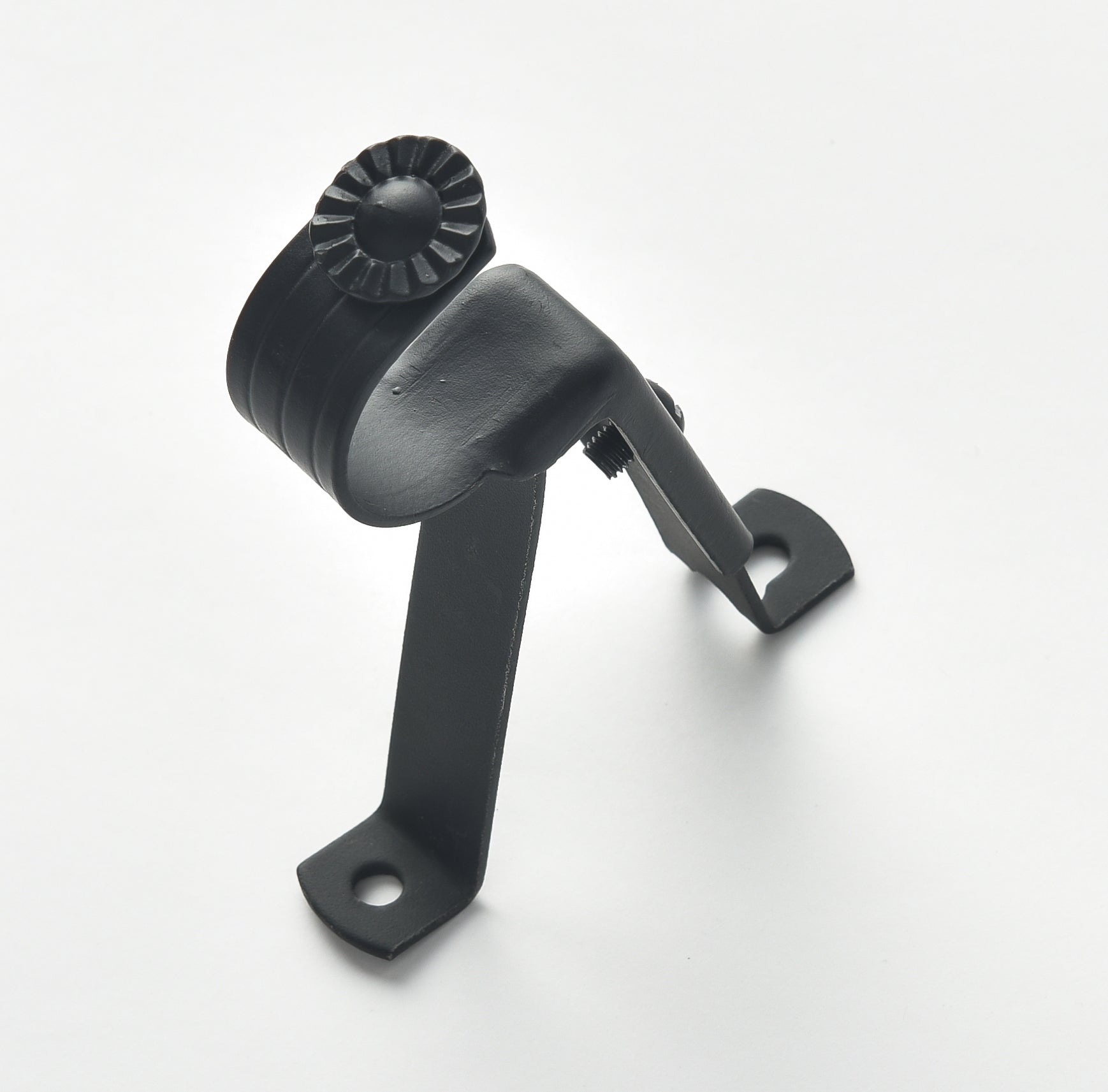 Curtain Rod Holder Metal Curtain Rod Bracket 1Pcs/Bag Silver and Black