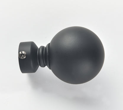 2PCS Metal Curtain Pole Rod Finials Ends Metal Heads Ball Ends fit for 22~25mm Pole