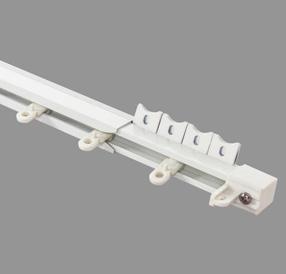 Extendable Curtain Rail Ceiling Mount Curtain Track System With Hooks 1.5m~4.1m