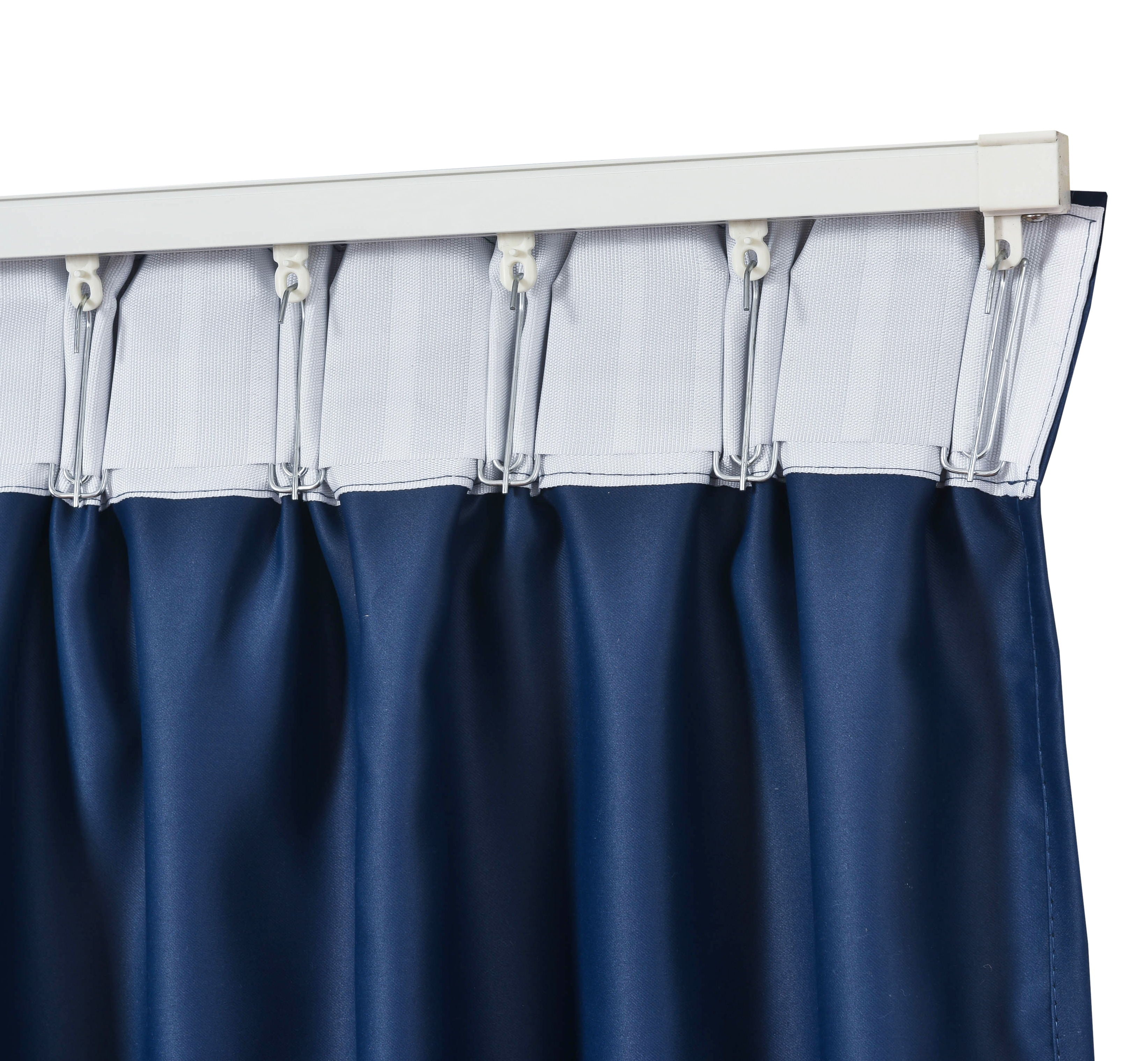 20Pcs Curtain Track Gliders Accessories Rail Runner Hooks White ABS Plastic