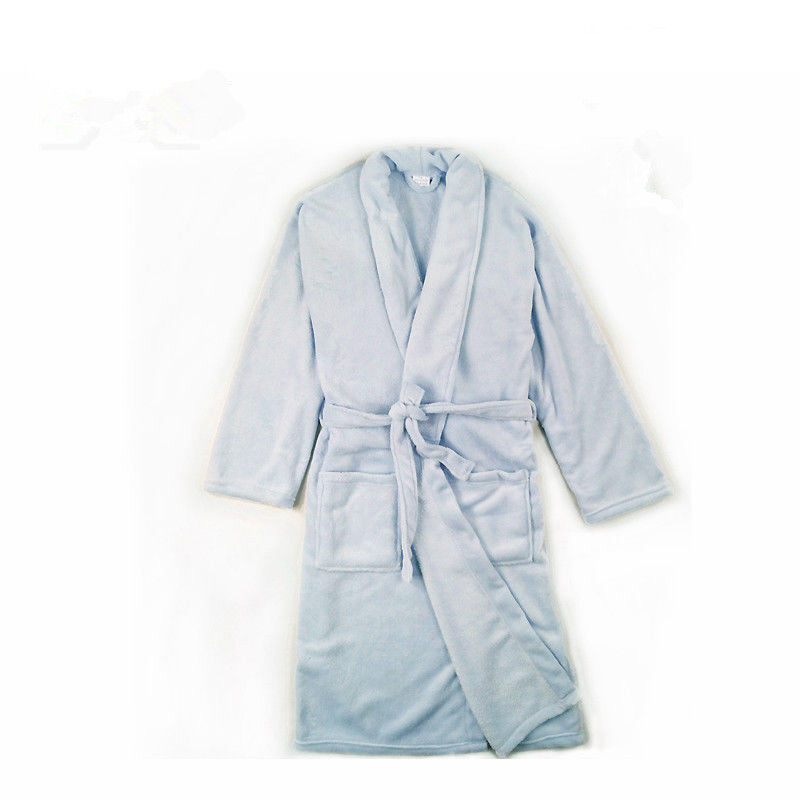 Bathrobe Dressing Gown Supersoft Coral Fleece Sleepingwear Men's Women's