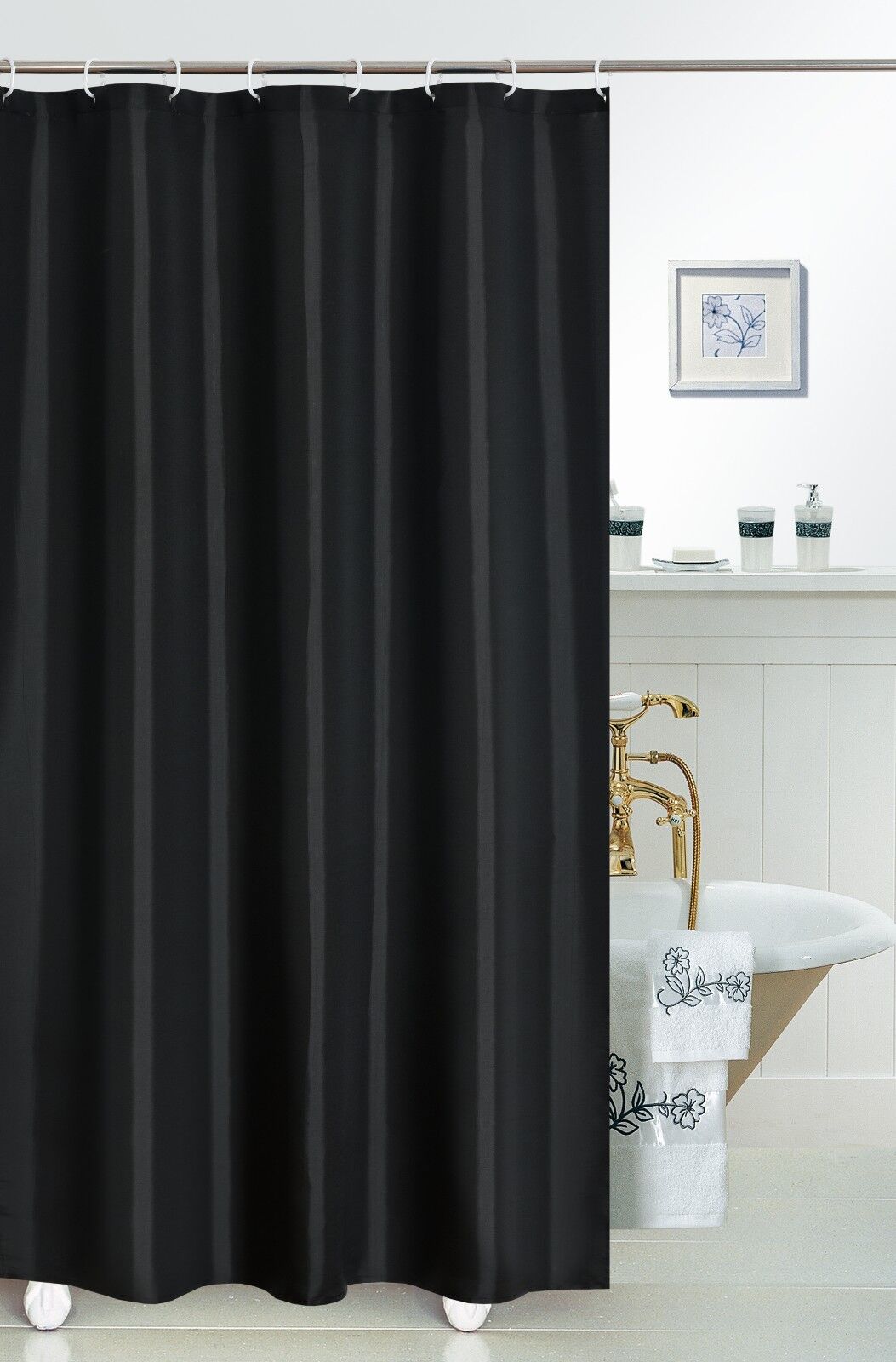 12pcs/Set Plastic Curtain Hooks Shower Bathroom Curtain Rings Hooks for Bathroom  Shower Rod