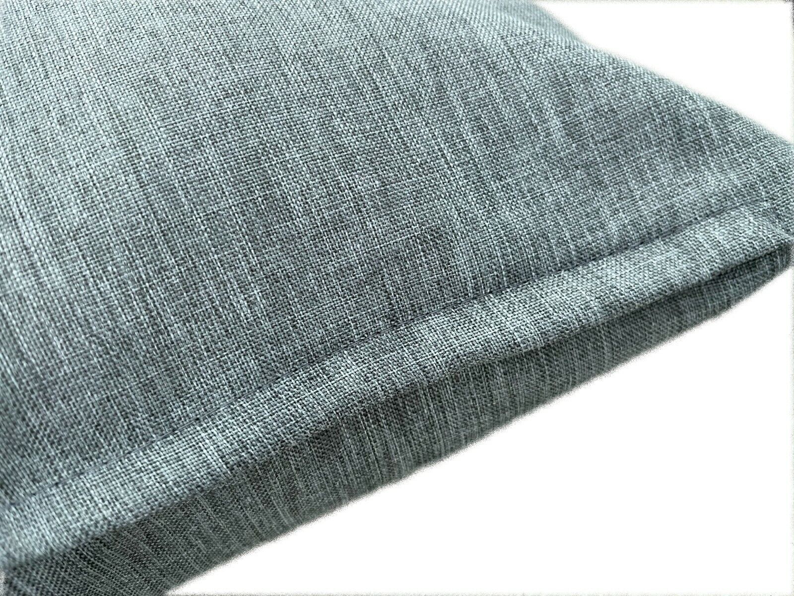 2PCS Cushion Cover Linen Look Home Decorative Couch Pillow without Filling Grey Color