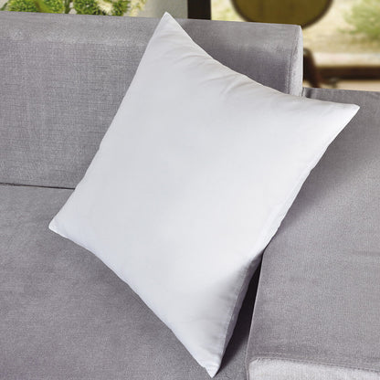 2 Panels Brush Microfiber Cushion Cover Soft Plain Color Decorative Pillow Case