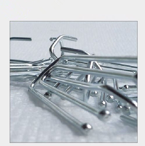 30PCS Silver Curtain hooks Stainless Steel Curtain Pleat Hook 7cm length