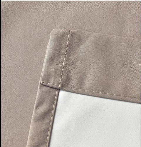 100% Blackout  Pinch Pleat Curtains Microfiber Coated Drapes Thermal Insulation Room Darkening - 2 Panels