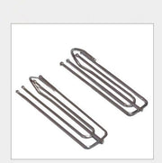 30PCS Silver Curtain hooks Stainless Steel Curtain Pleat Hook 7cm length